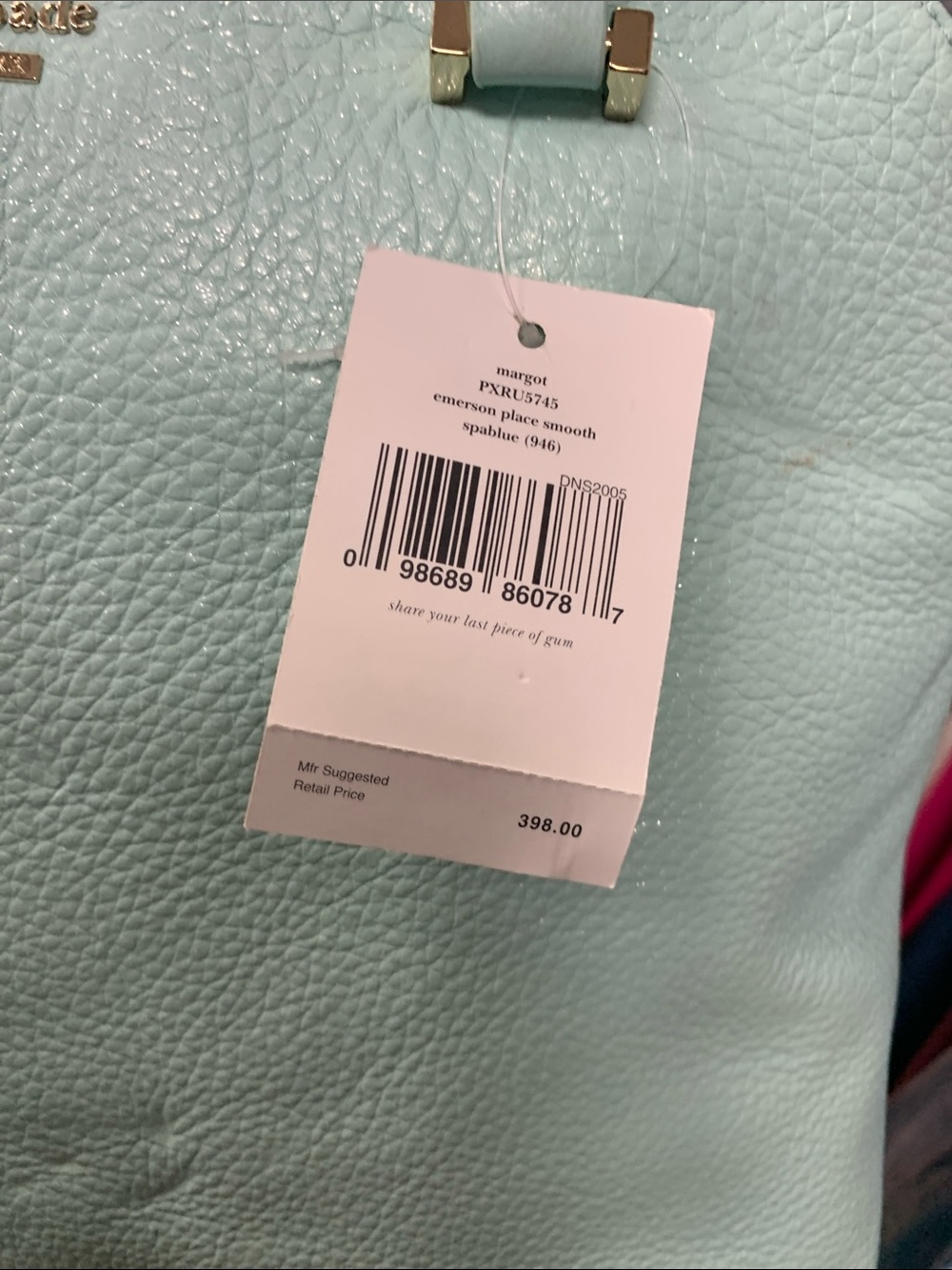 kate spade Mint Green Pebbled Leather Shoulder Bag - Picture 6 of 10